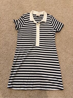 Universal Thread Navy and Ivory Striped Polo Dress